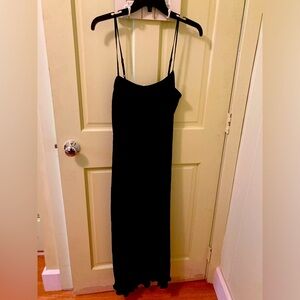 Madewell plisse slipdress, black